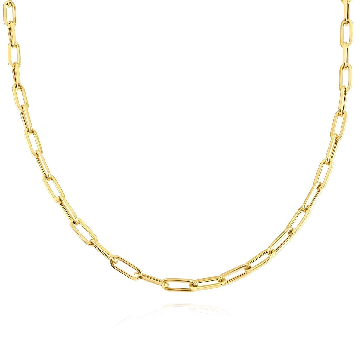 18K gold plated chain necklace gold stainless steel Saudi Arabia Jewelique