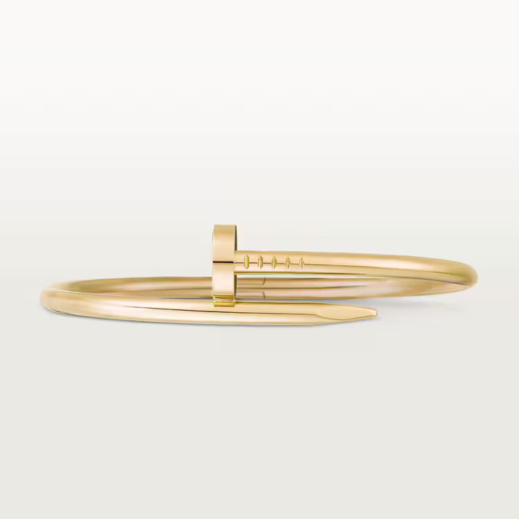18K gold plated nail bangle silver with stones Saudi Arabia Jewelique