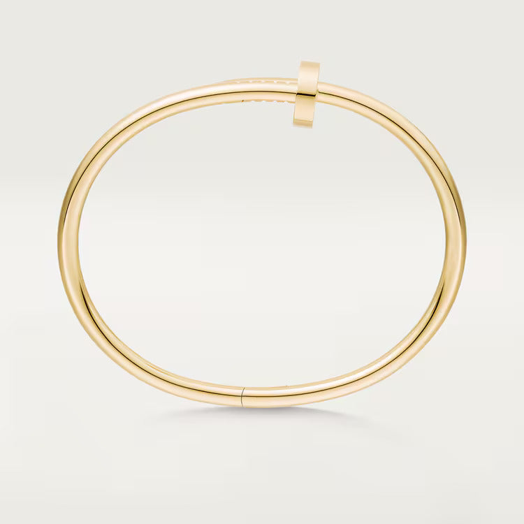 18K gold plated nail bangle worn wrist Saudi Arabia Jewelique