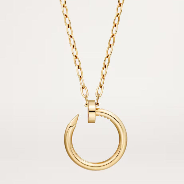 18K Gold Plated Nail Necklace
