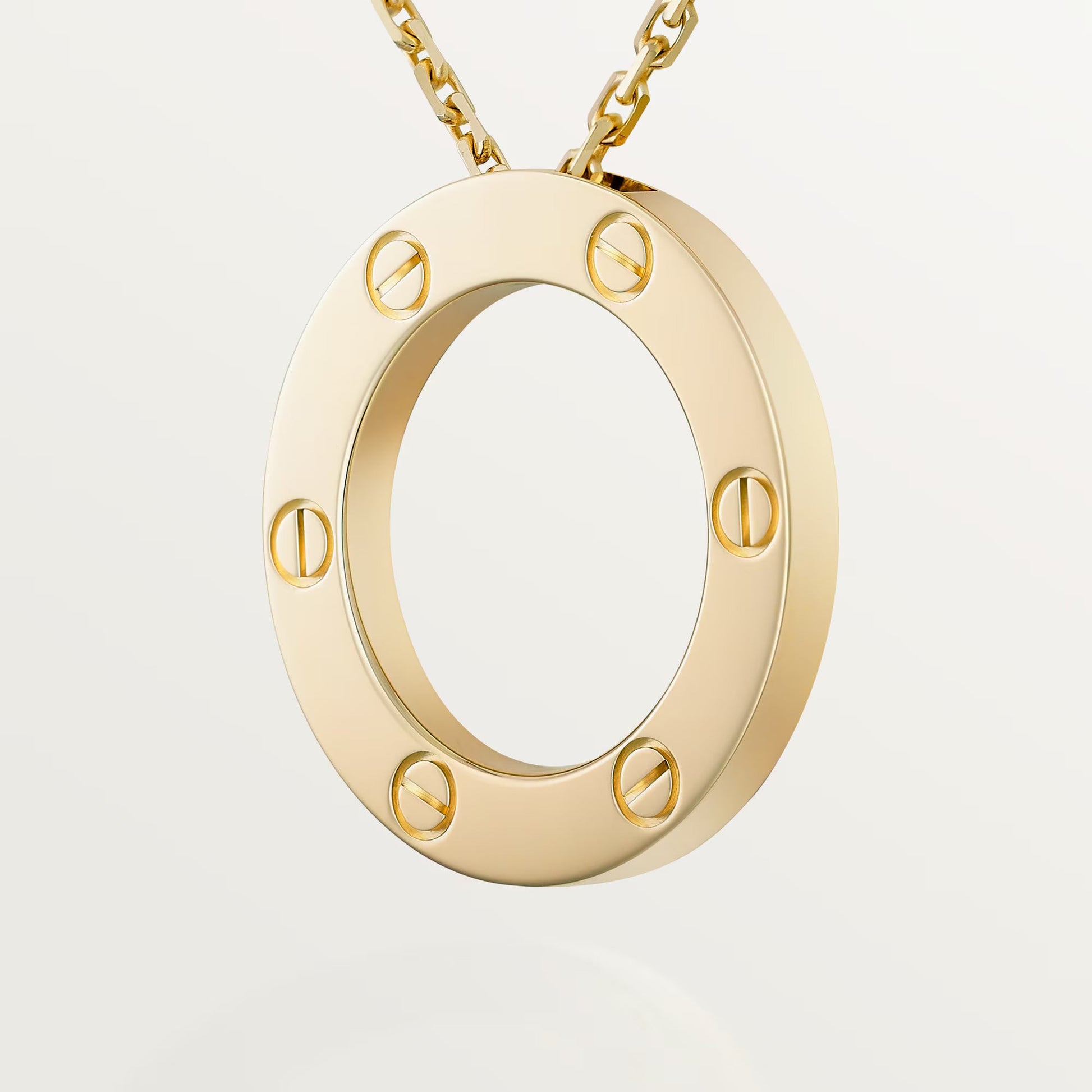 18K gold plated screw necklace gold stainless steel Saudi Arabia Jewelique