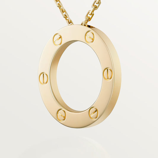 18K gold plated screw necklace gold stainless steel Saudi Arabia Jewelique