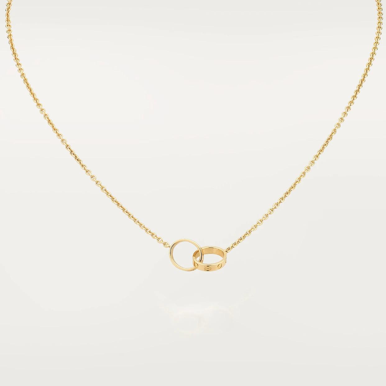 18K gold plated screw rings necklace close up Saudi Arabia Jewelique