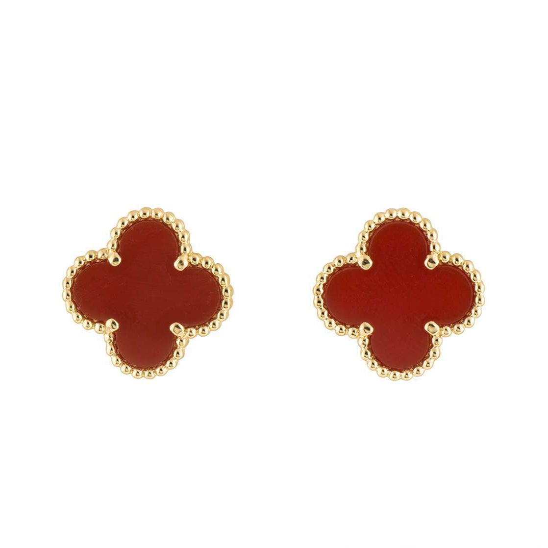 18K gold plated VC earrings gold variant Saudi Arabia Jewelique