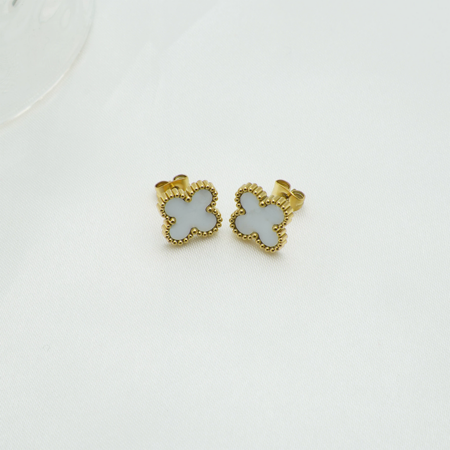 18K gold plated VC earrings multi color display Saudi Arabia Jewelique